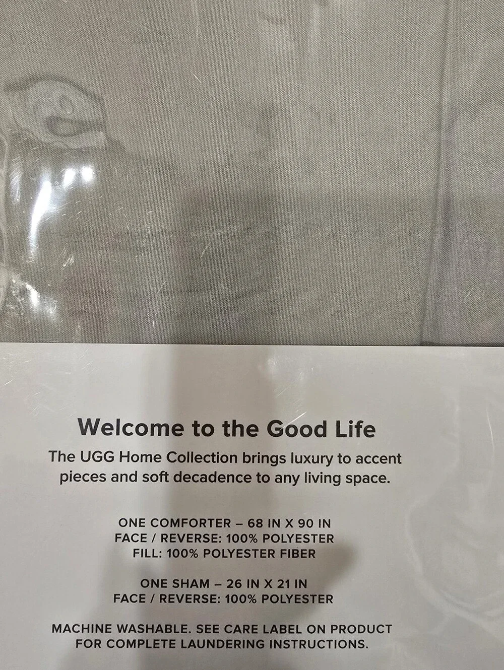 UGG Australia Haven Quilted Diamond Twin/Twin XL Comforter Set- Seal